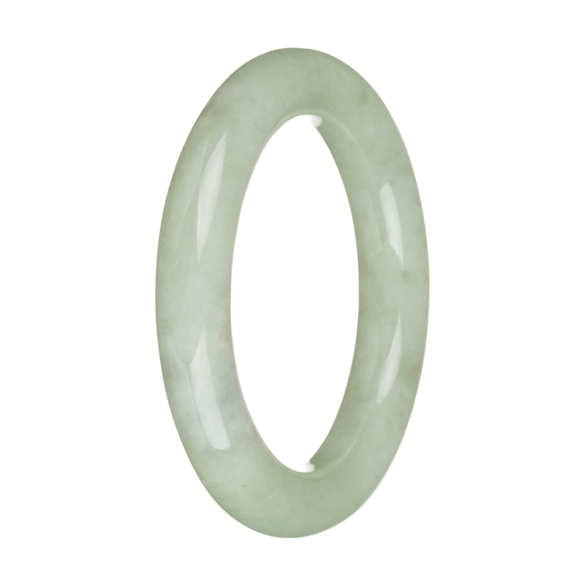 56.2mm Light Green Jade Bangle Bracelet