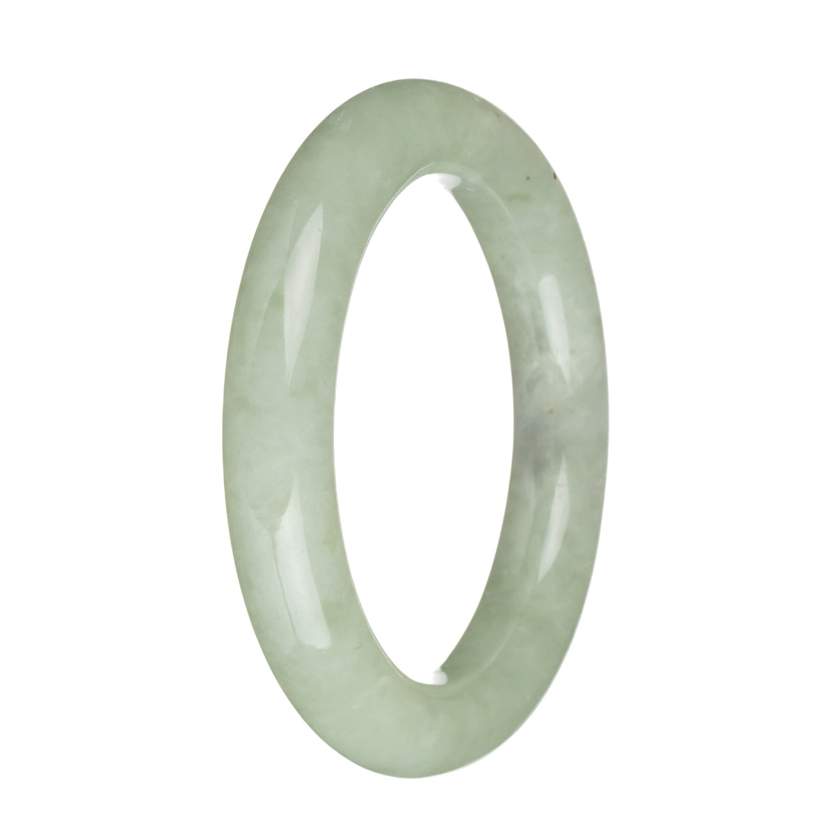 56.2mm Light Green Jade Bangle Bracelet