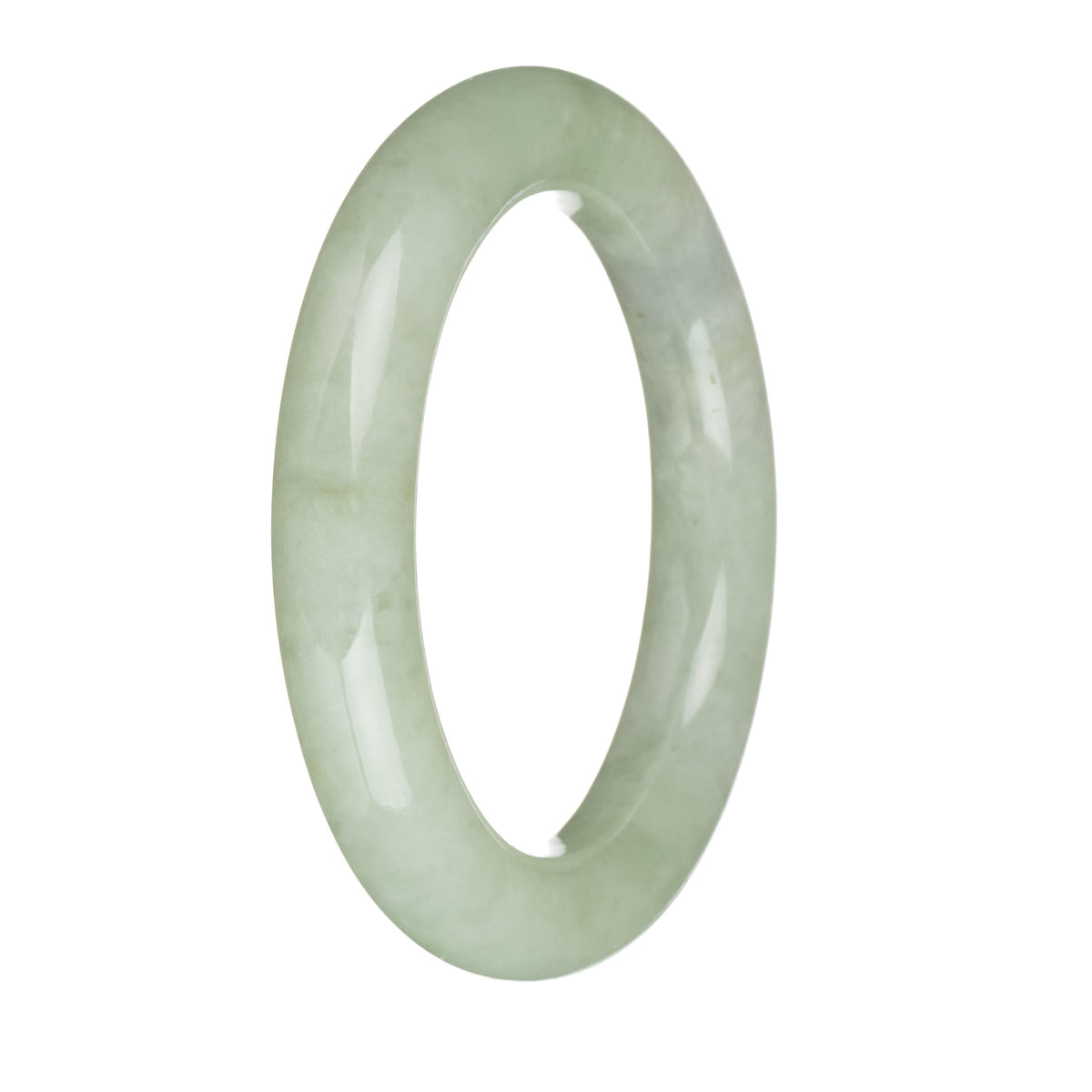 56.2mm Light Green Jade Bangle Bracelet