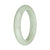 58.6mm Light Green Jade Bangle Bracelet