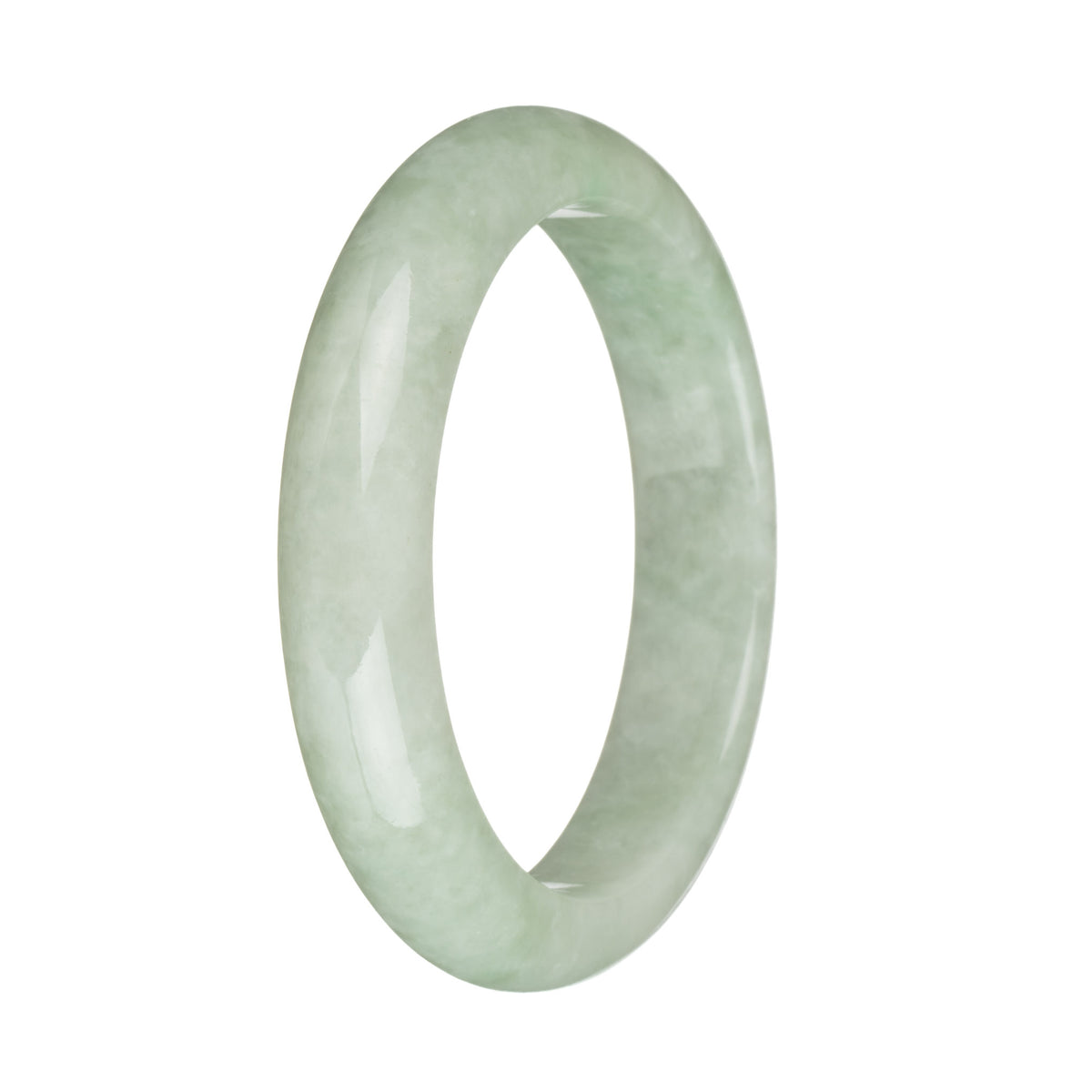 59.3mm Light Green Jade Bangle Bracelet