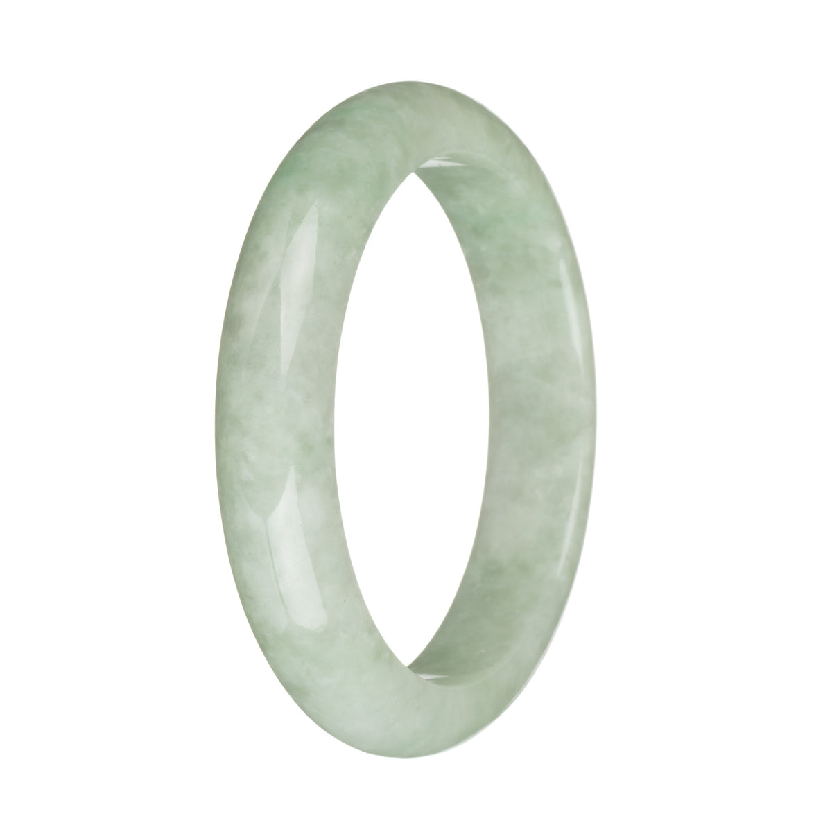 59.3mm Light Green Jade Bangle Bracelet