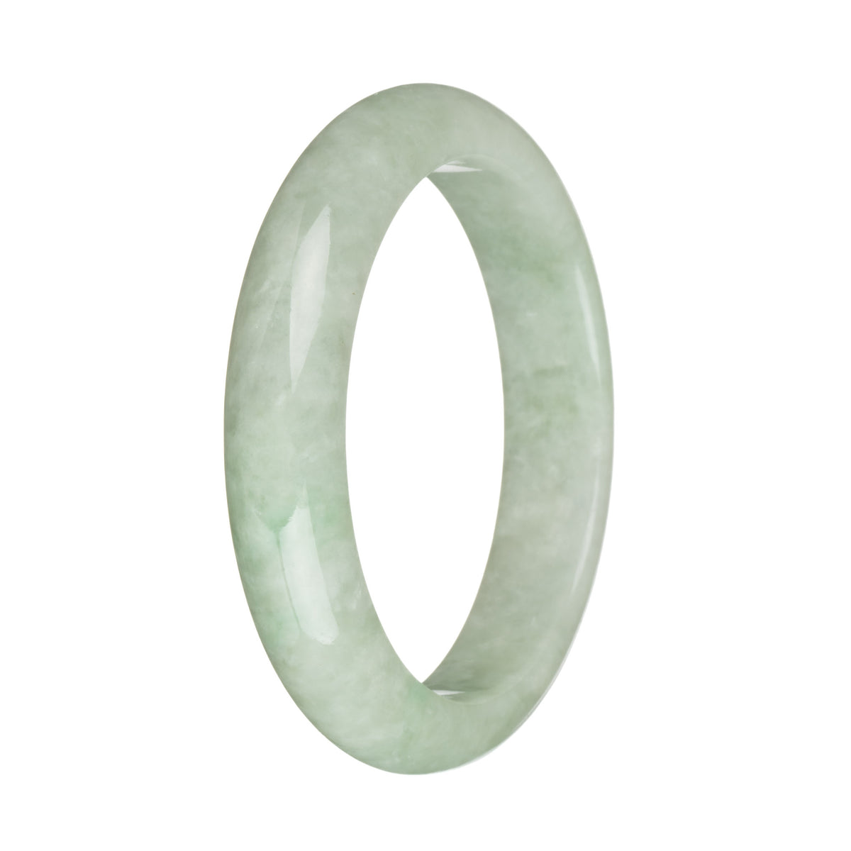 59.3mm Light Green Jade Bangle Bracelet