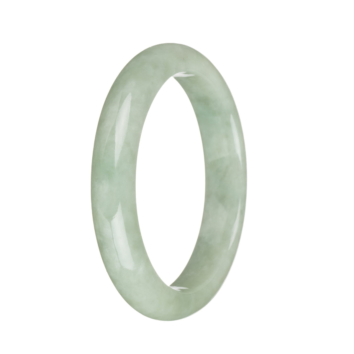 58.1mm Light Green Jade Bangle Bracelet