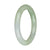 56mm Pale Lavender and Green Jade Bangle Bracelet