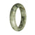 58.1mm Grey with Green Patterns Jade Bangle Bracelet
