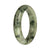 58.1mm Grey with Green Patterns Jade Bangle Bracelet