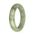 56.9mm Light Green with Green Patterns Jade Bangle Bracelet