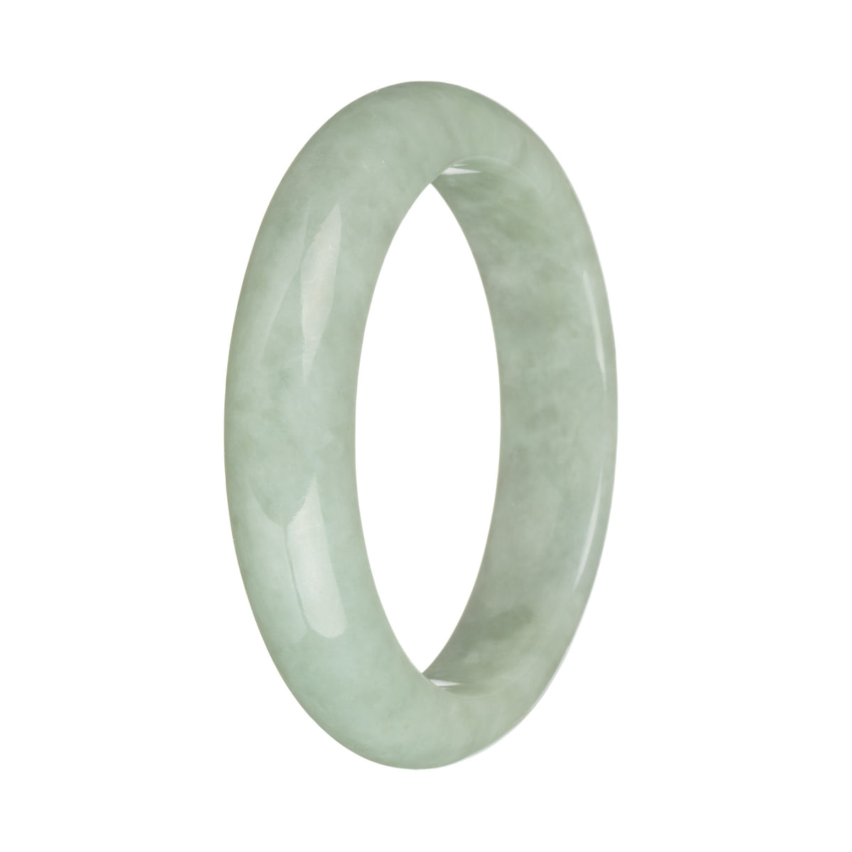 58.1mm Light Green Jade Bangle Bracelet