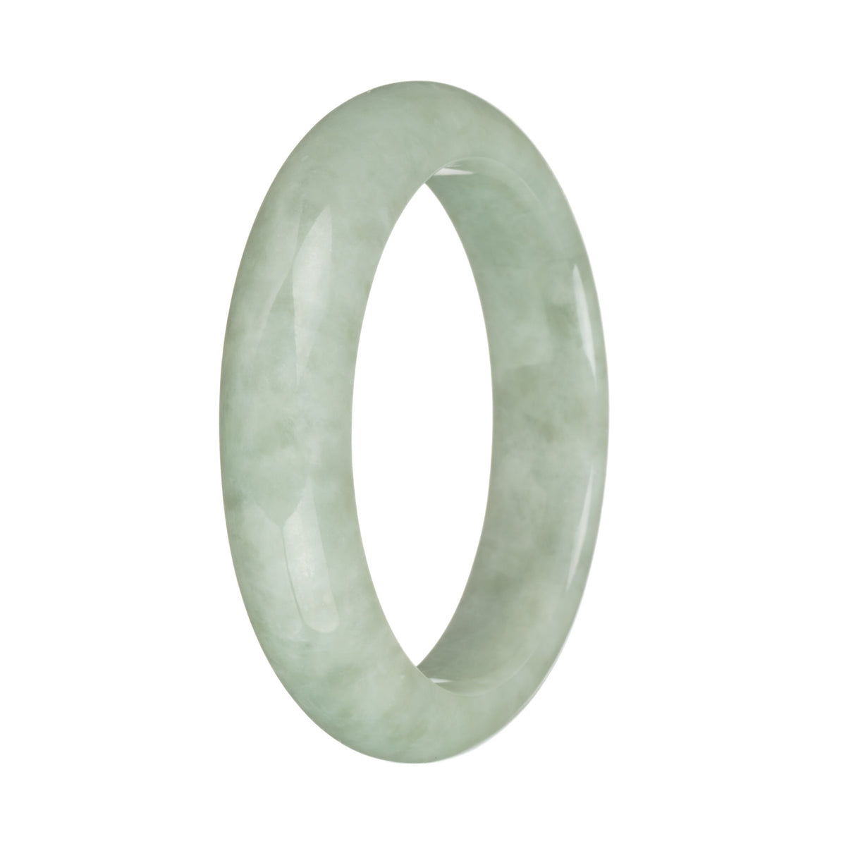 58.1mm Light Green Jade Bangle Bracelet