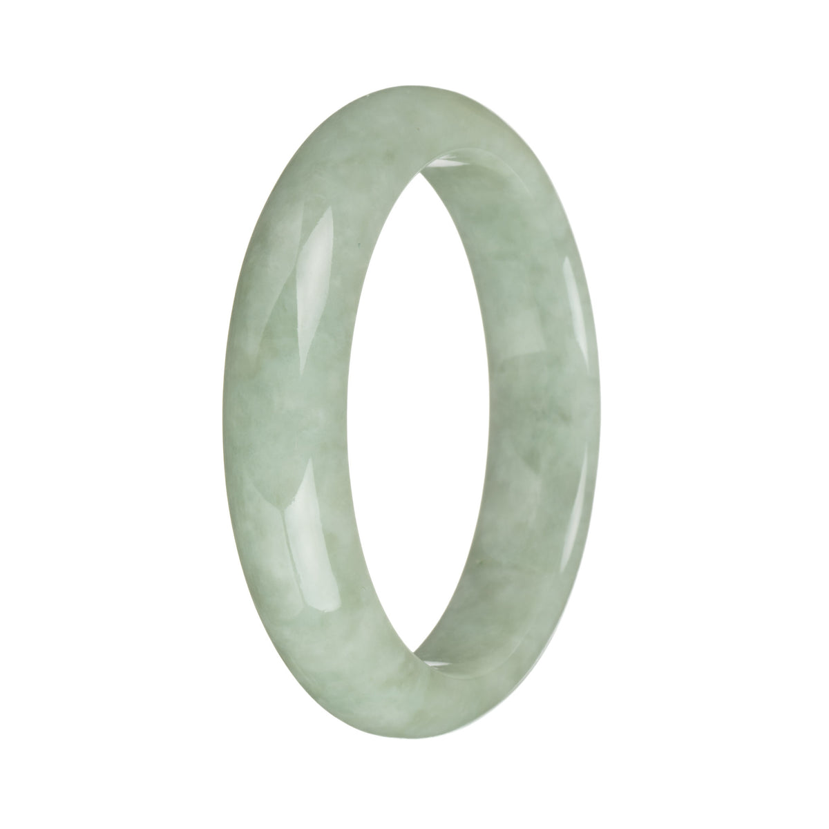 58.2mm Light Green Jade Bangle Bracelet