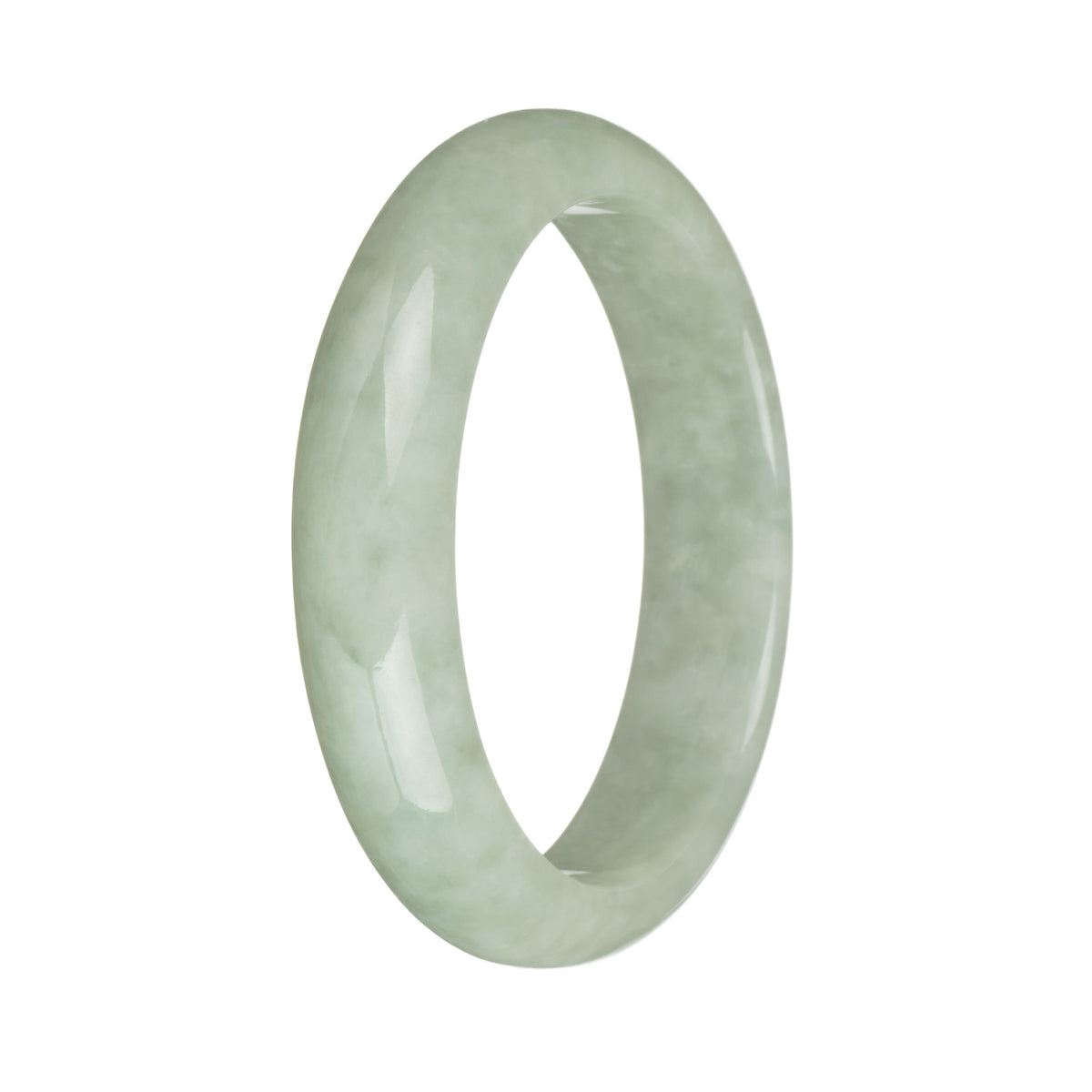 58.2mm Light Green Jade Bangle Bracelet