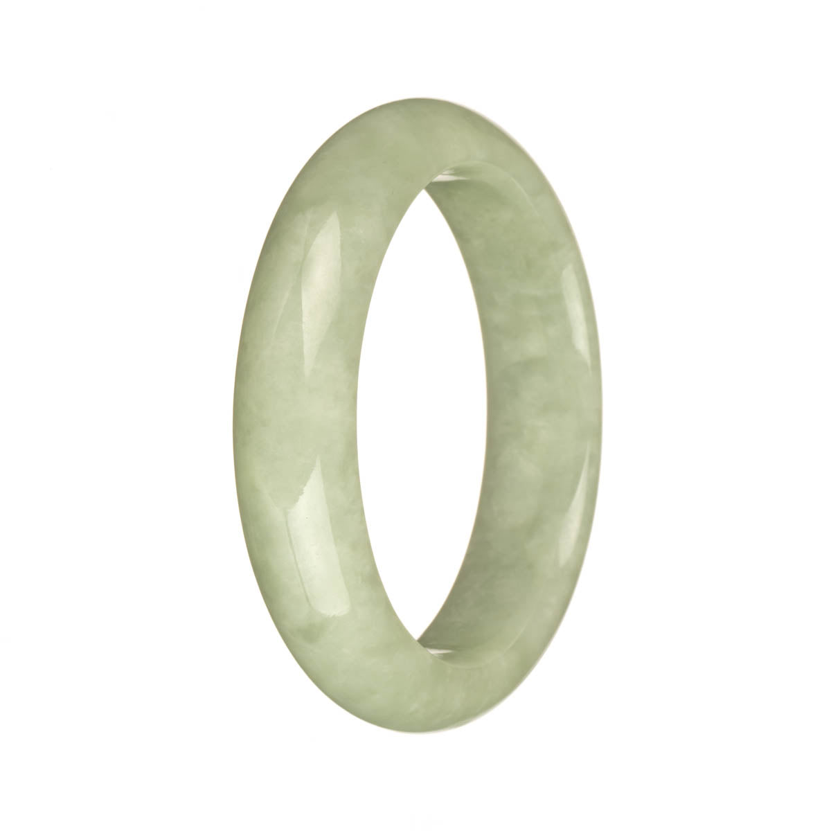 54.8mm Light Green Jade Bangle Bracelet