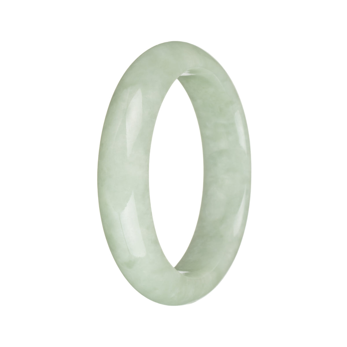 54.8mm Light Green Jade Bangle Bracelet