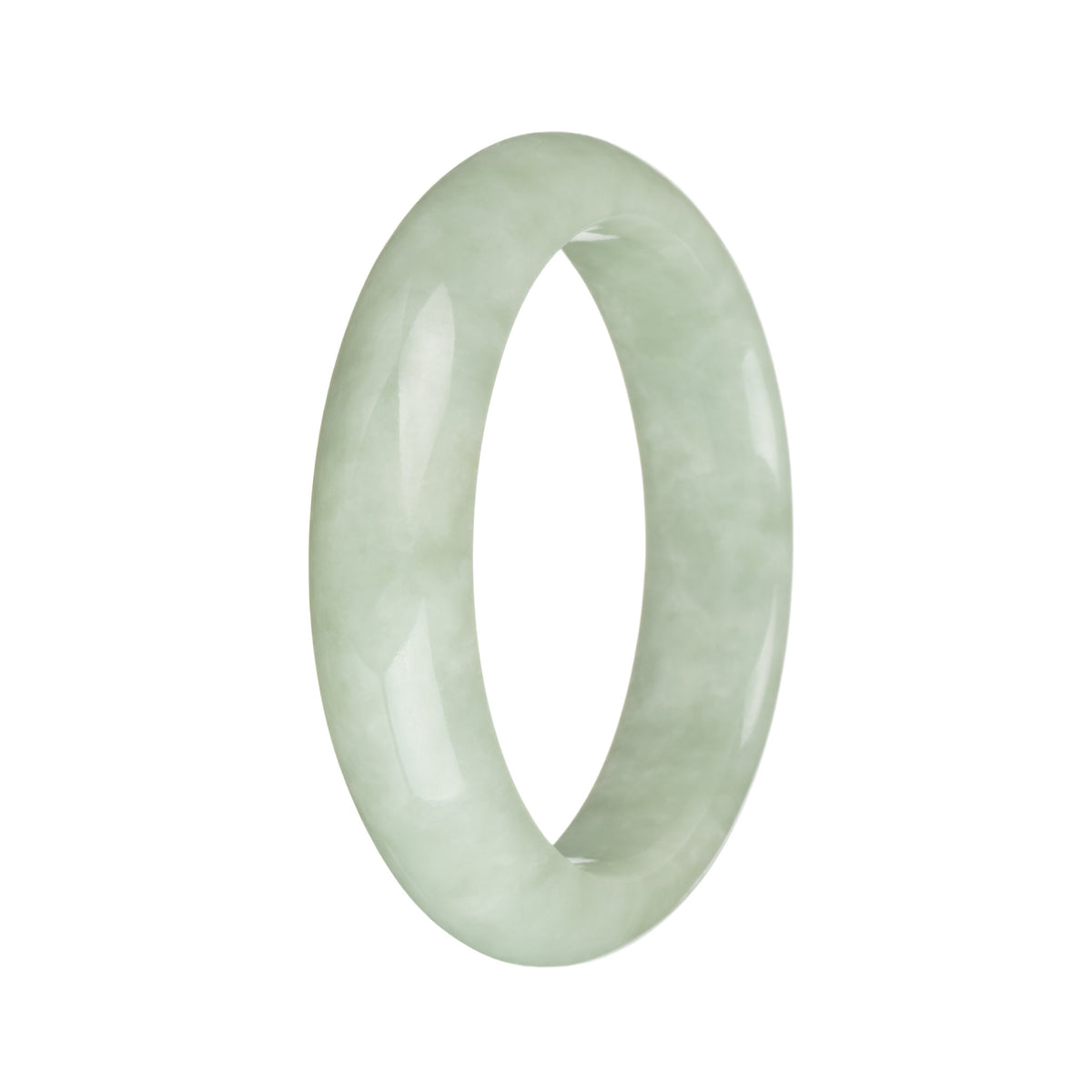 54.8mm Light Green Jade Bangle Bracelet