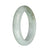 57.4mm Pale Green and Green with Brown Spot Jade Bangle Bracelet