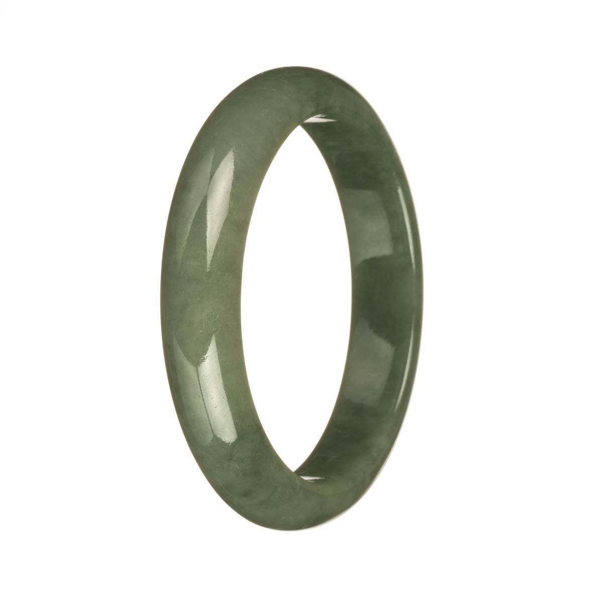 57.3mm Green Jade Bangle Bracelet