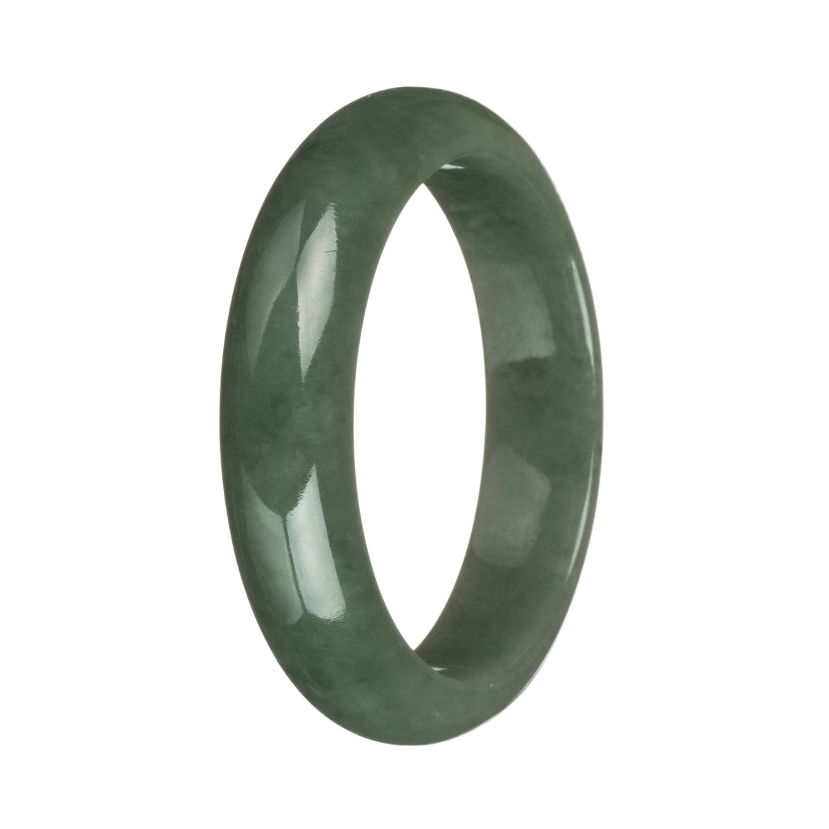 58.3mm Green Jade Bangle Bracelet