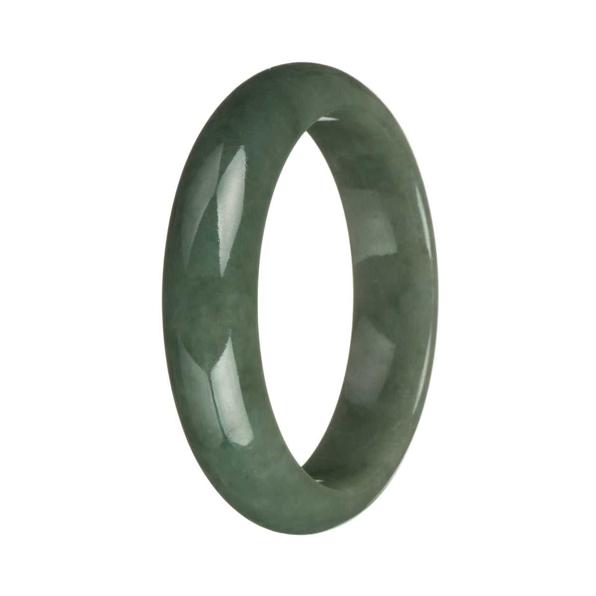 58.3mm Green Jade Bangle Bracelet