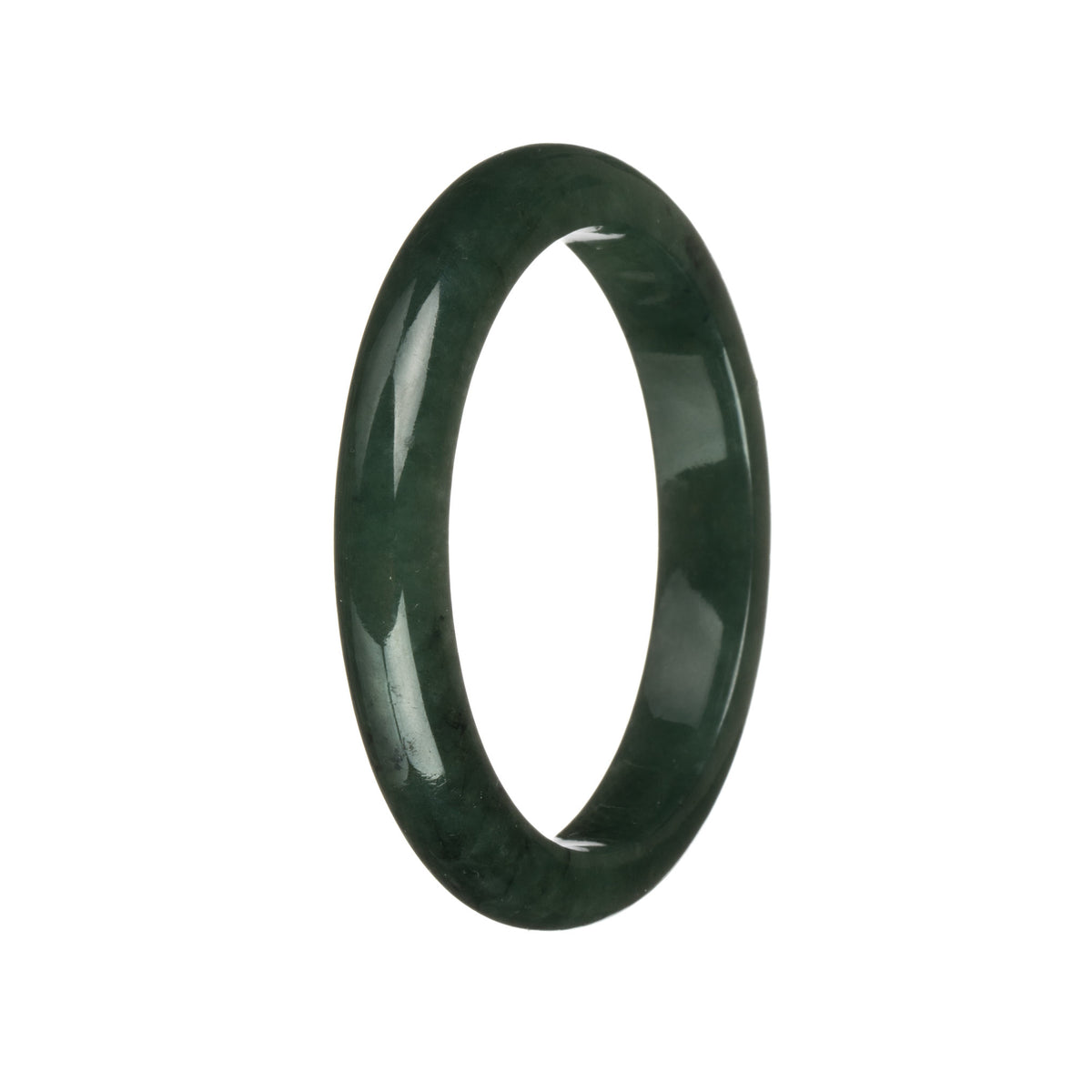 52.9mm Deep Green Jade Bangle Bracelet