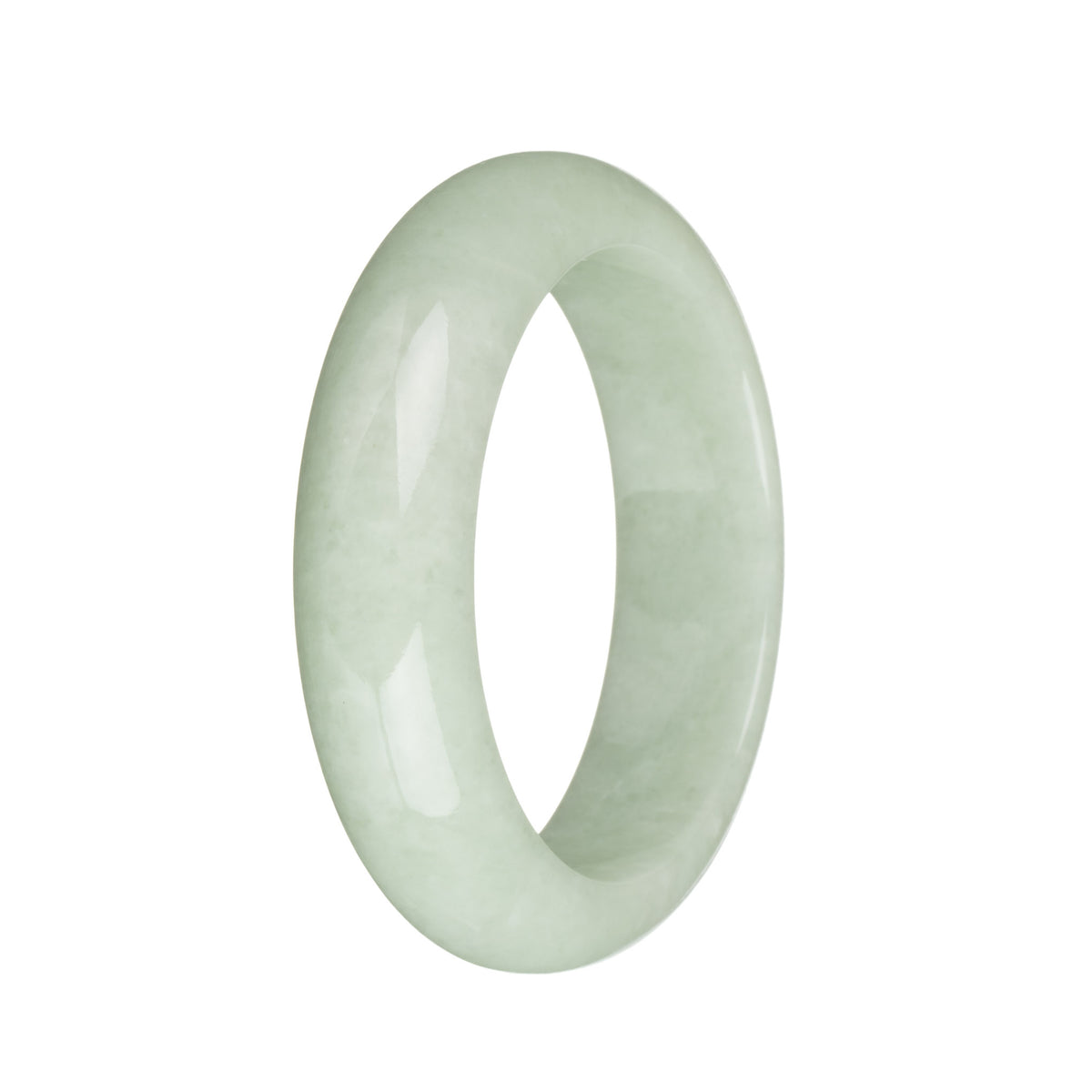 54.2mm Light Green Jade Bangle Bracelet