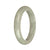 57.8mm Light Grey Jade Bangle Bracelet