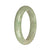 57.4mm Light Green and White with Apple Green  Jade Bangle Bracelet