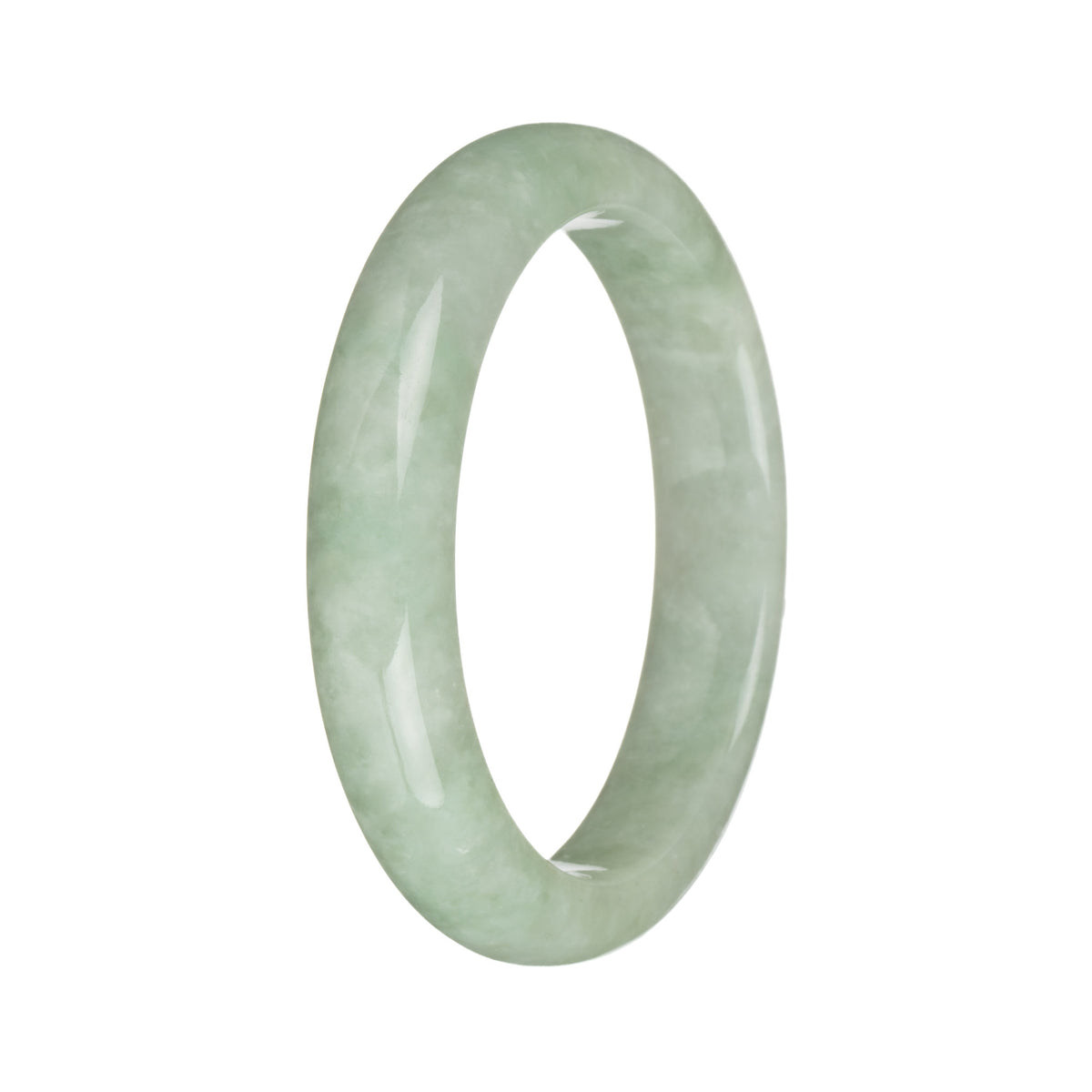 56.5mm Light Green Jade Bangle Bracelet