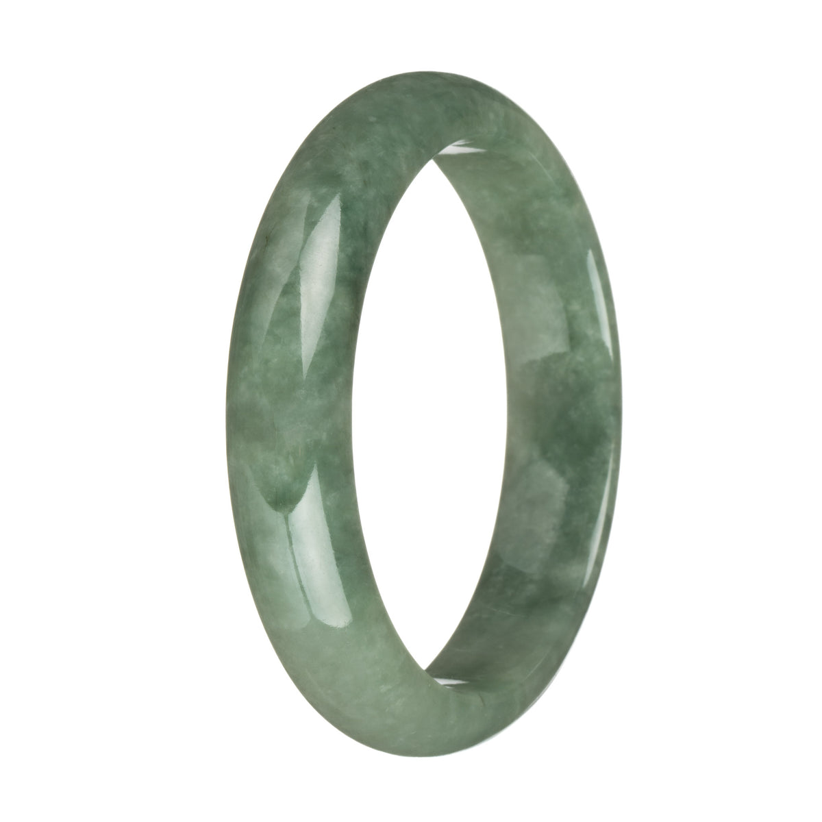 63mm Green Jade Bangle Bracelet
