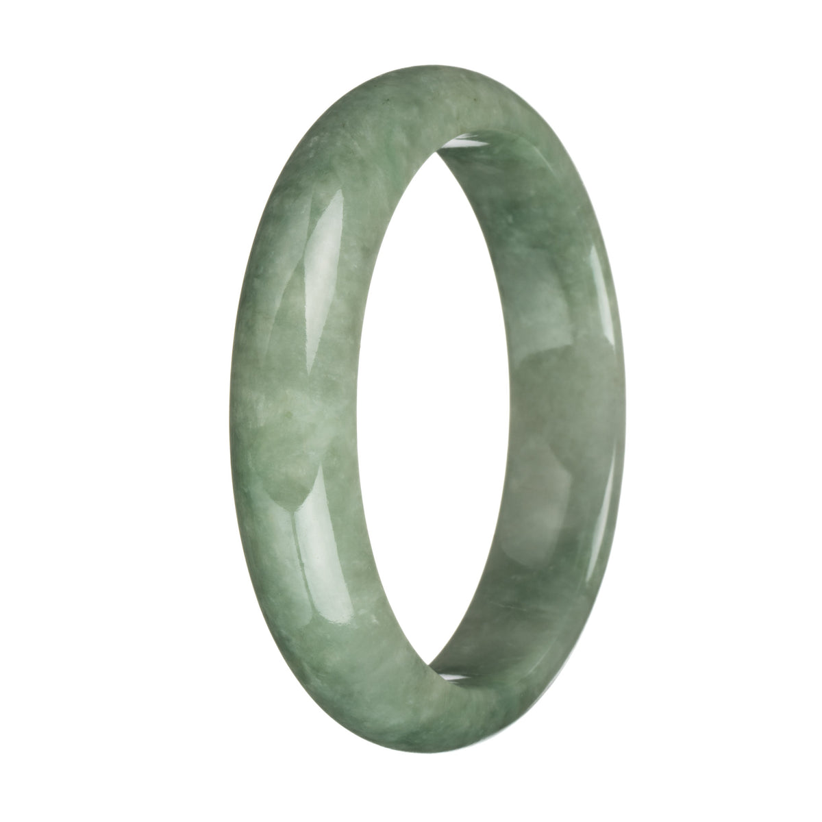 63mm Green Jade Bangle Bracelet