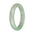 59.5mm Light Green with Apple Green Jade Bangle Bracelet