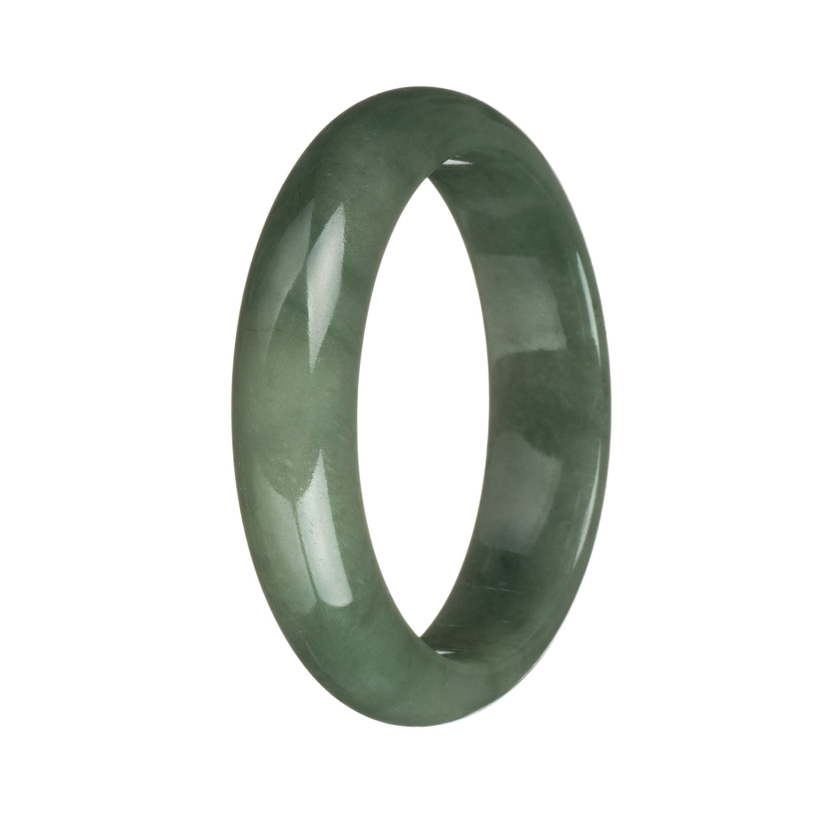 58.2mm Green Jade Bangle Bracelet