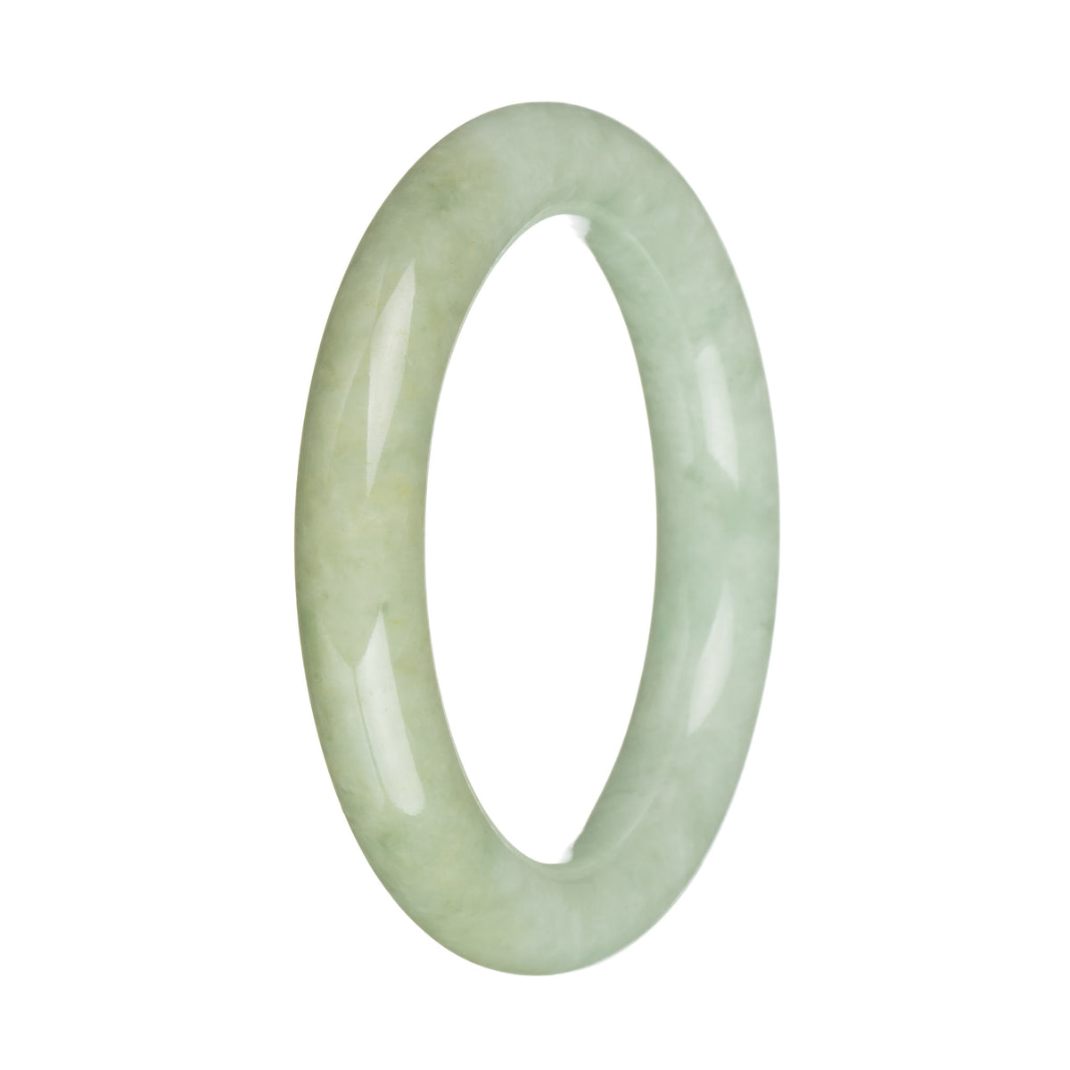 56.2mm Light Green Jade Bangle Bracelet