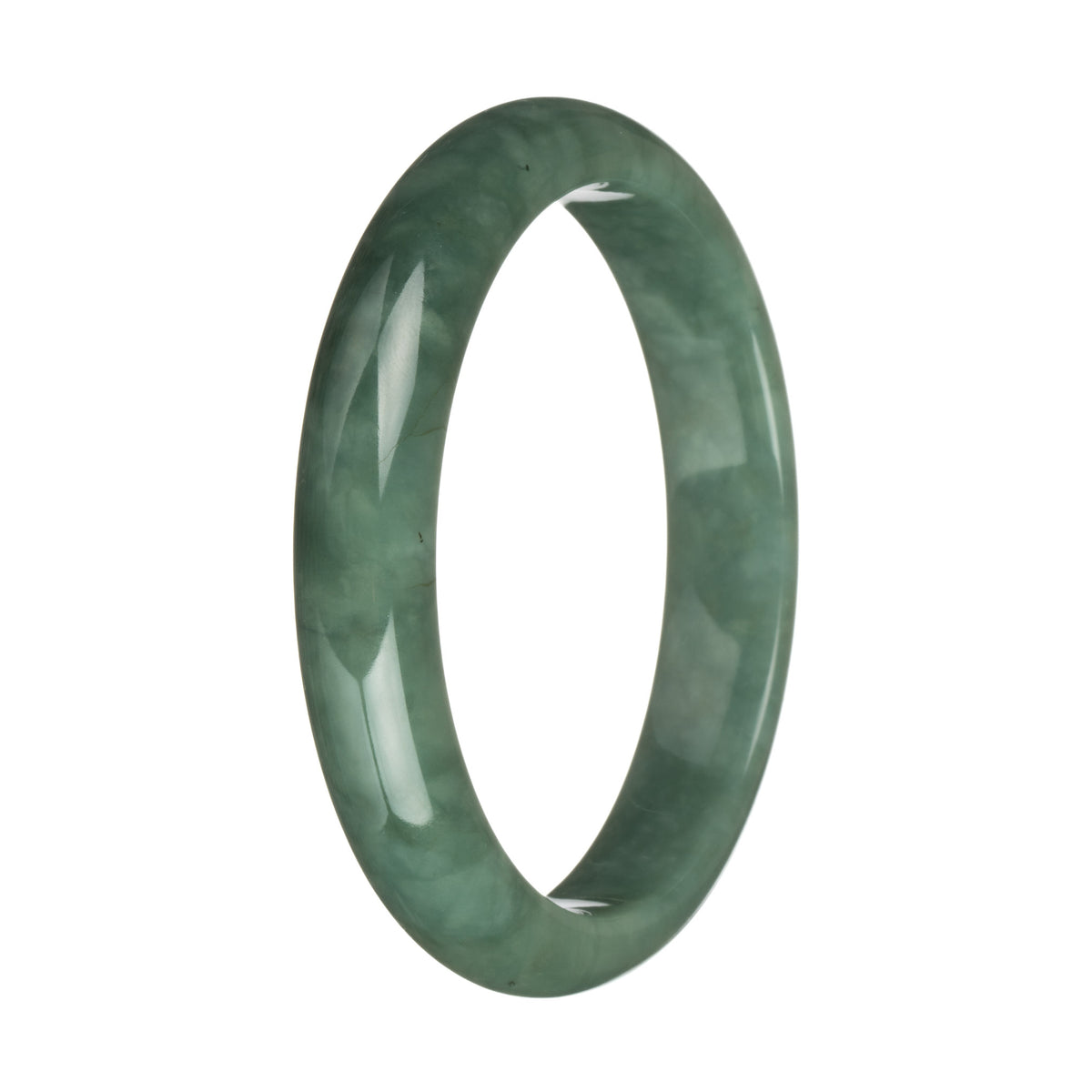 62.8mm Green Jade Bangle Bracelet