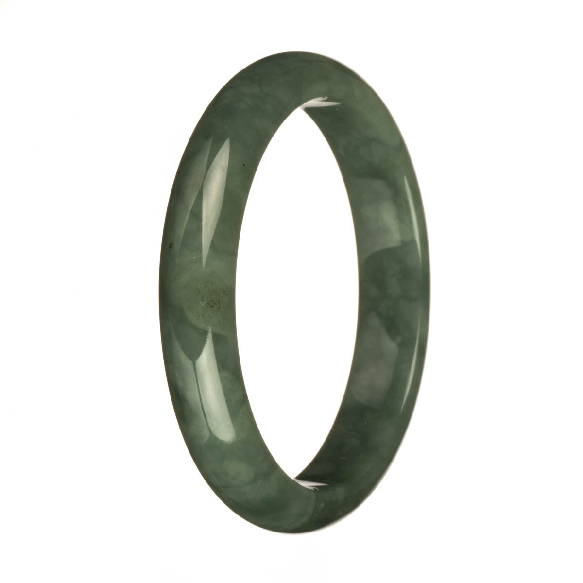 62.8mm Green Jade Bangle Bracelet