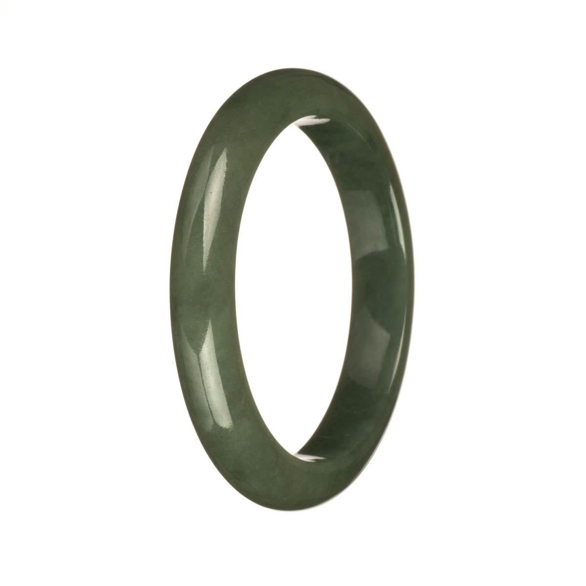 56.2mm Olive Green Jade Bangle Bracelet