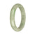59.5mm Pale Green and Apple Green Jade Bangle Bracelet