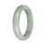 58.6mm Light Green and White Jade Bangle Bracelet