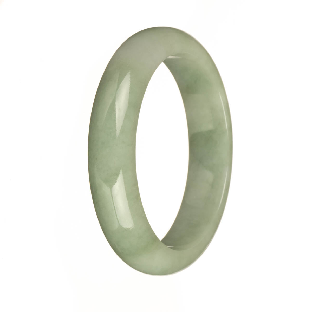 59mm Light Green Jade Bangle Bracelet