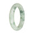 58.8mm Pale Green with Dark Green Patterns Jade Bangle Bracelet