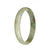 76.2mm White with Olive Green and Brown  Patterns Jade Bangle Bracelet
