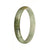 76.2mm White with Olive Green and Brown  Patterns Jade Bangle Bracelet