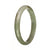 77.6mm Olive Green and White with Brown Patches Jade Bangle Bracelet