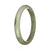 77.6mm Olive Green and White with Brown Patches Jade Bangle Bracelet