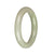 50.8mm Light Green and White Jade Bangle Bracelet