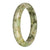 78.3mm Grey with Olive Green, Light Green, and Brown Patterns Jade Bangle Bracelet