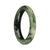 56.8mm Grey with Dark Green, Green and Apple Green Patterns Jade Bangle Bracelet