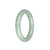 Real Natural Light Green with Apple Green Pattern Traditional Jade Bangle Bracelet - 54mm Round
