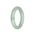 Real Natural Light Green with Apple Green Pattern Traditional Jade Bangle Bracelet - 54mm Round