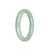 Authentic Natural Light Green Jadeite Bangle Bracelet - 55mm Round